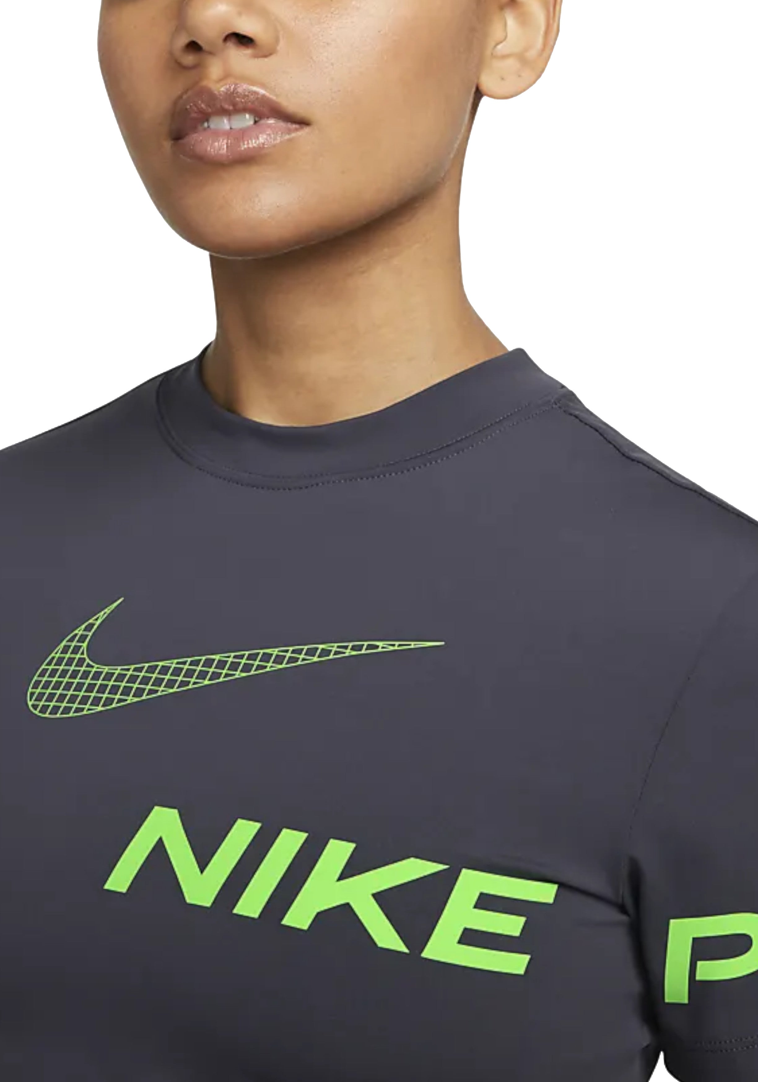 T-SHIRT E CANOTTE Grigio/verde Nike