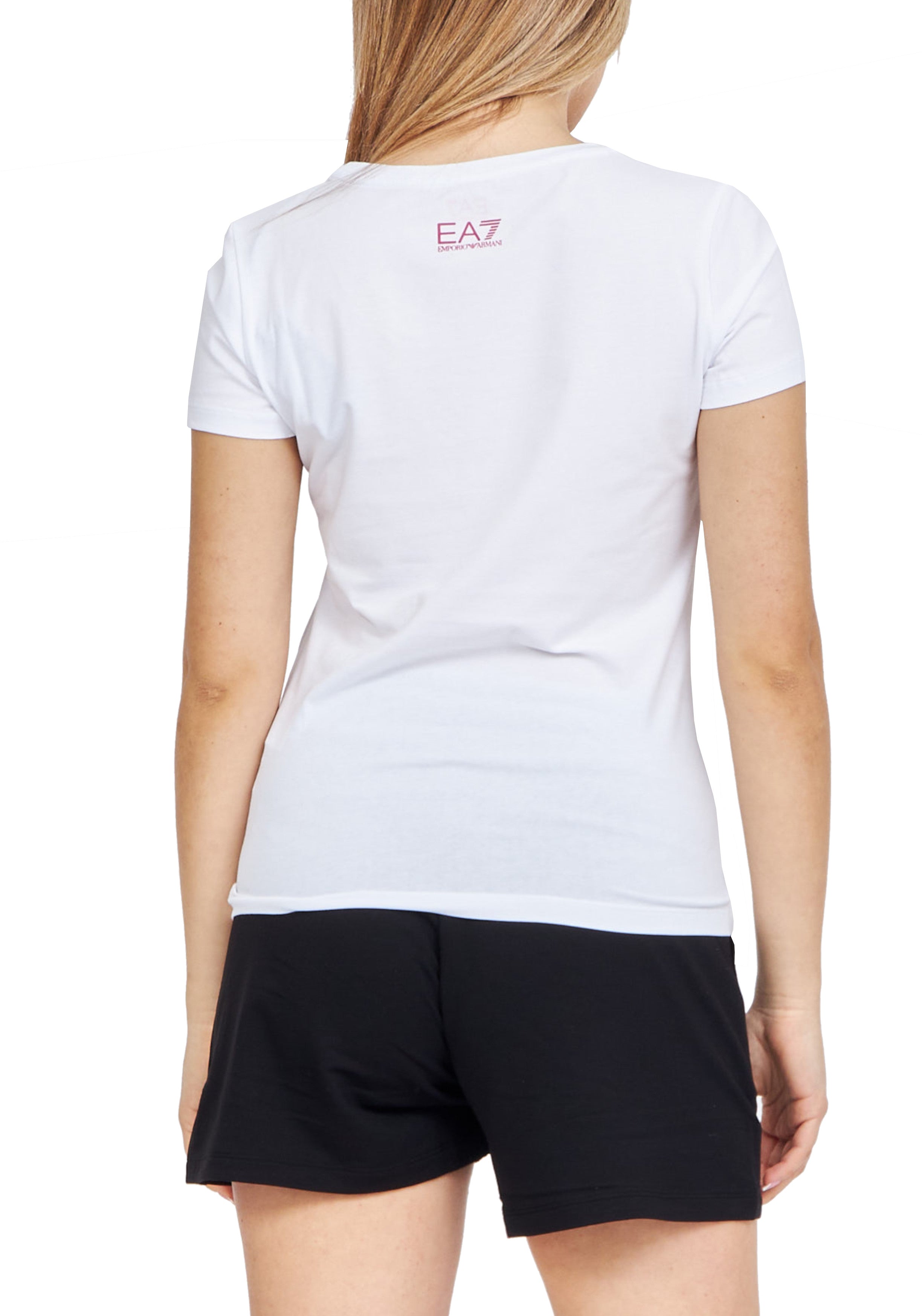 T-SHIRT E CANOTTE Bianco/fucsia Ea7