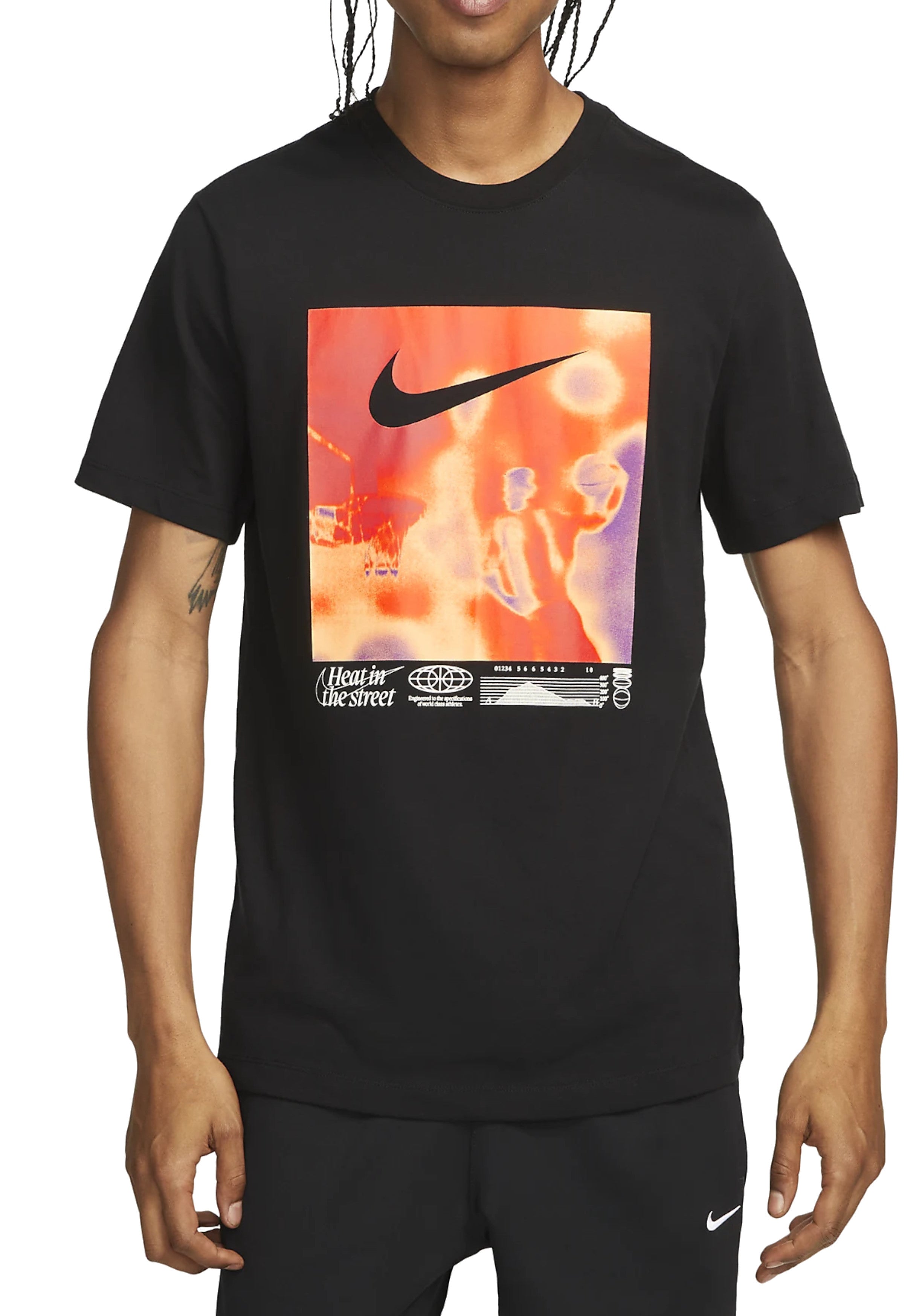 T-SHIRT E CANOTTE Nero/arancio Nike