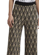 PANTALONI Nero/oro Cafenoir