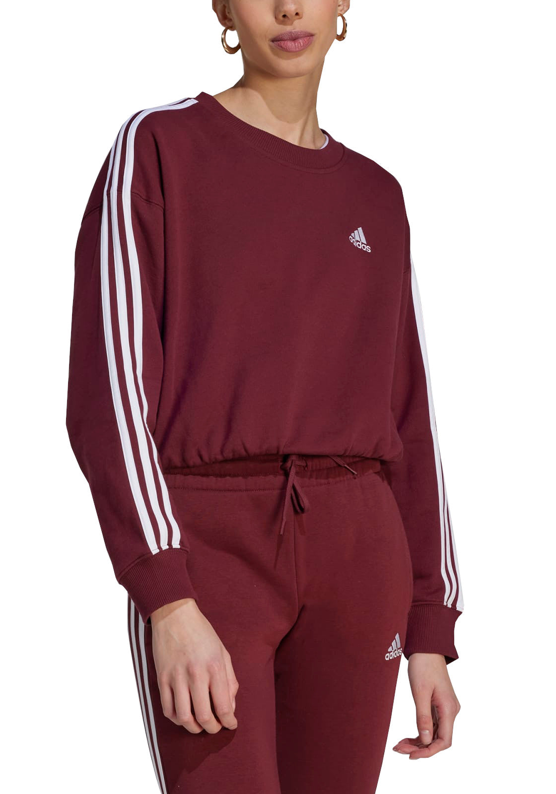 FELPE Bordeaux/bianco Adidas