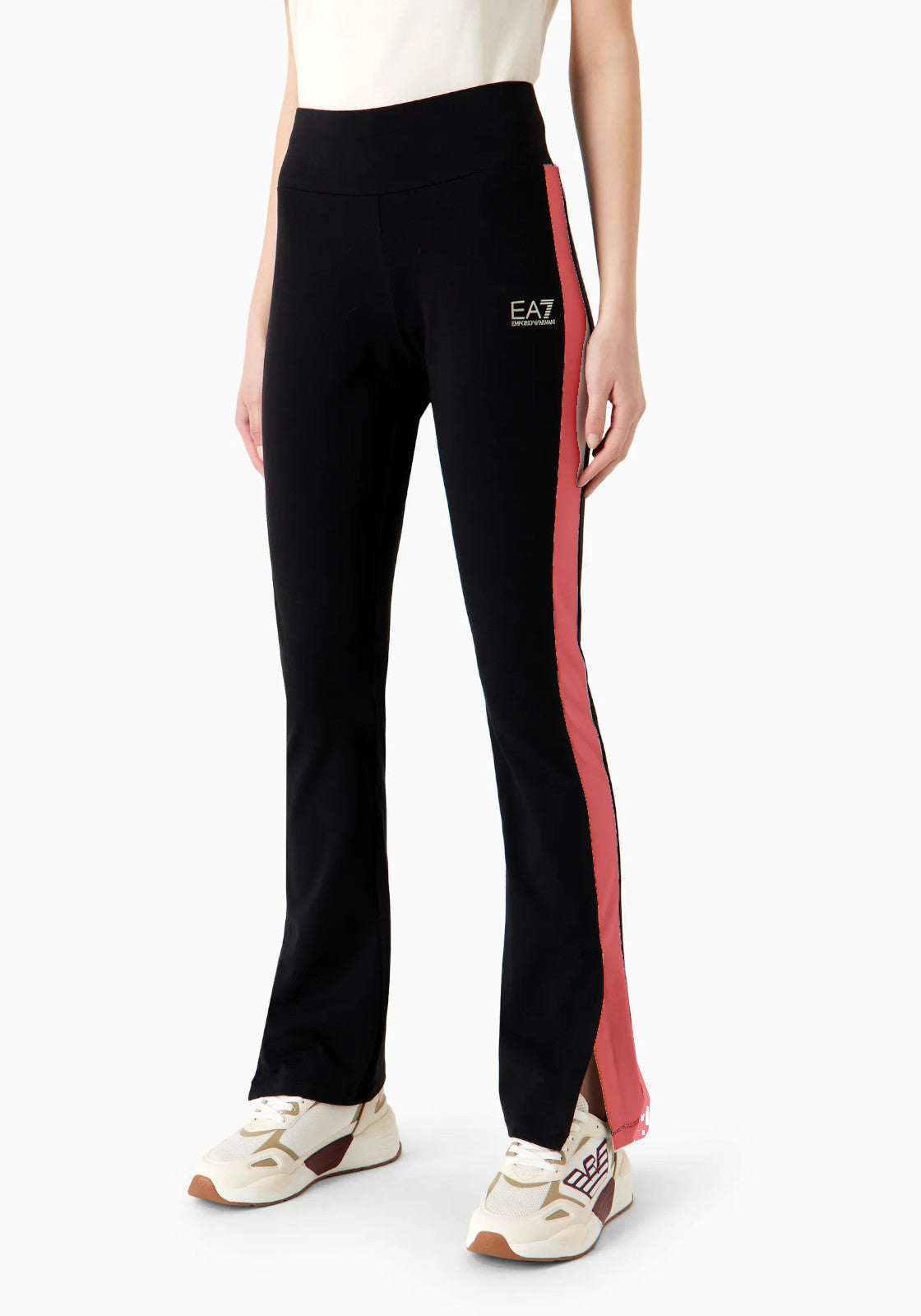 PANTALONI Nero/salmone Ea7