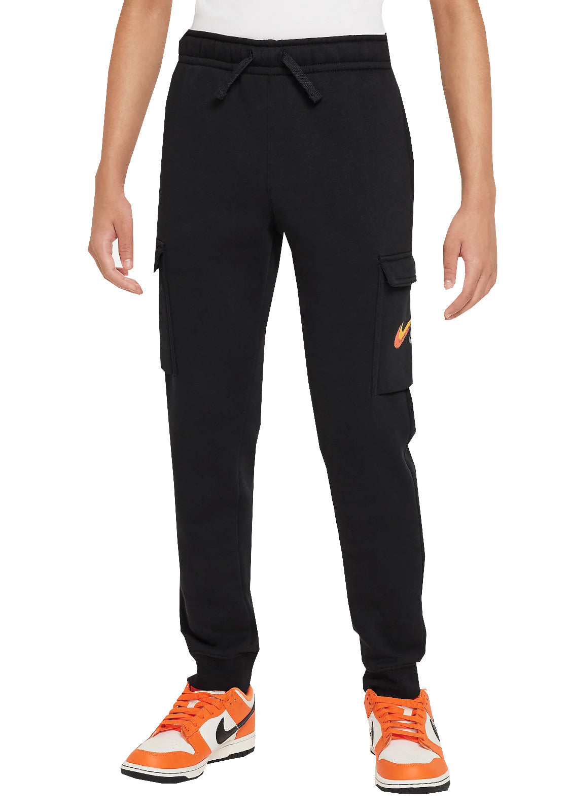 PANTALONI Nero/arancio Nike