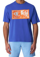 T-SHIRT E CANOTTE Azzurro/arancio Champion