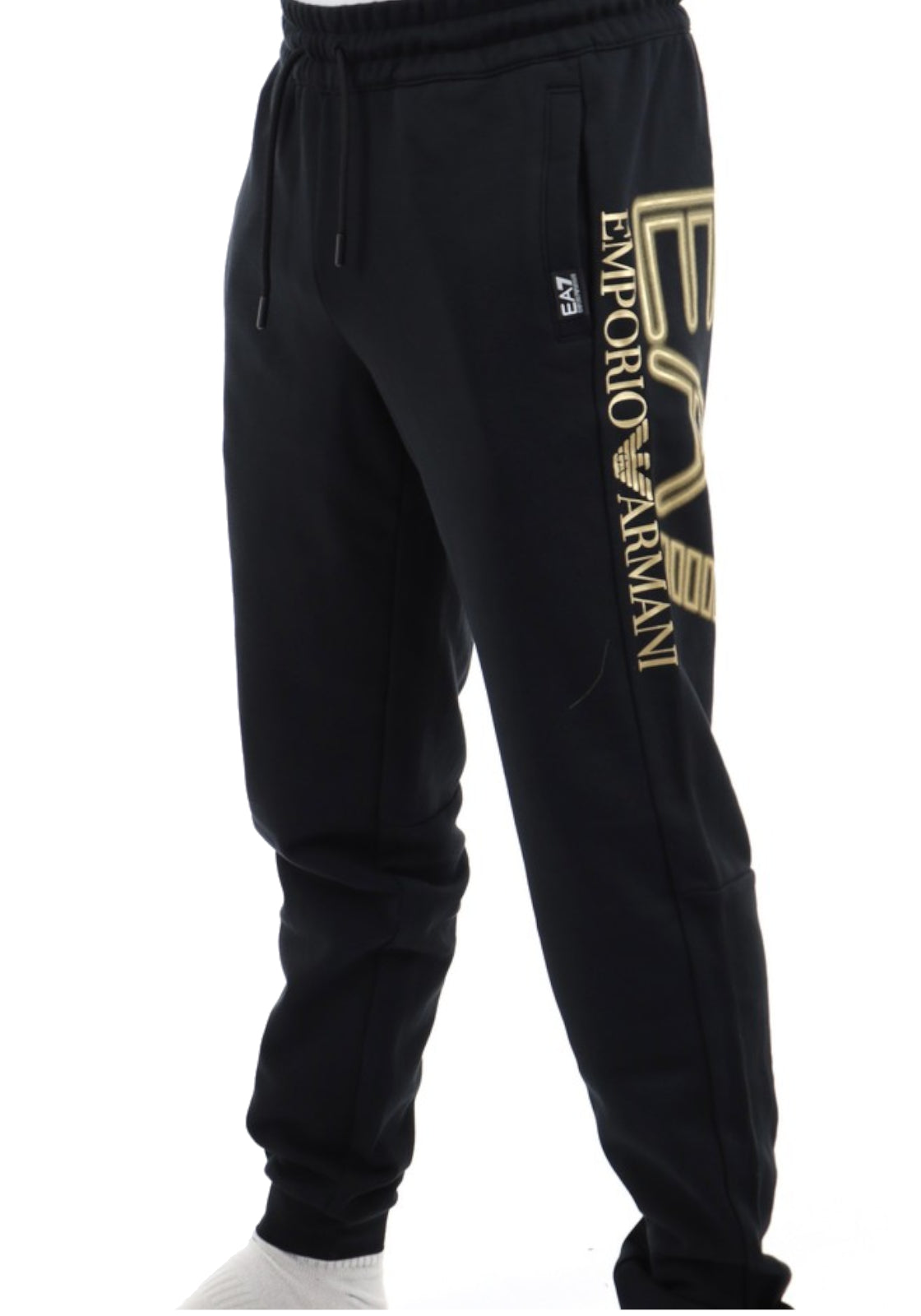 PANTALONI Nero/oro Ea7