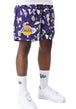 PANTALONCINI Viola/bianco New Era