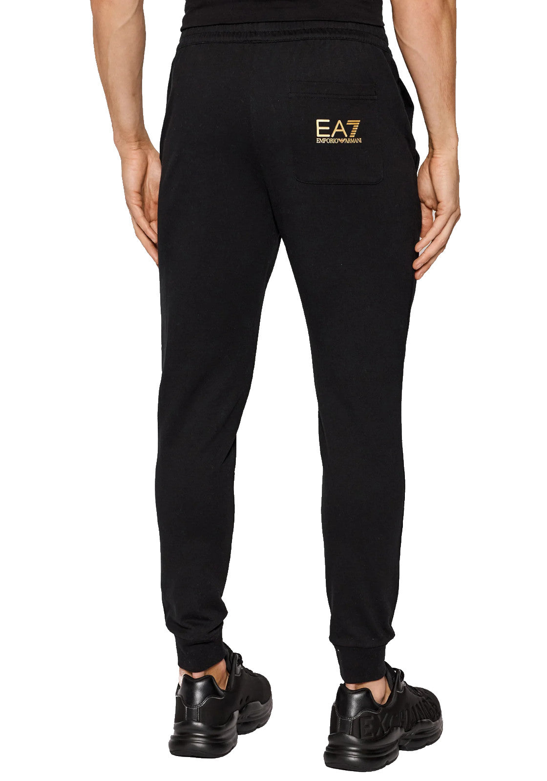 PANTALONI Nero/oro Ea7