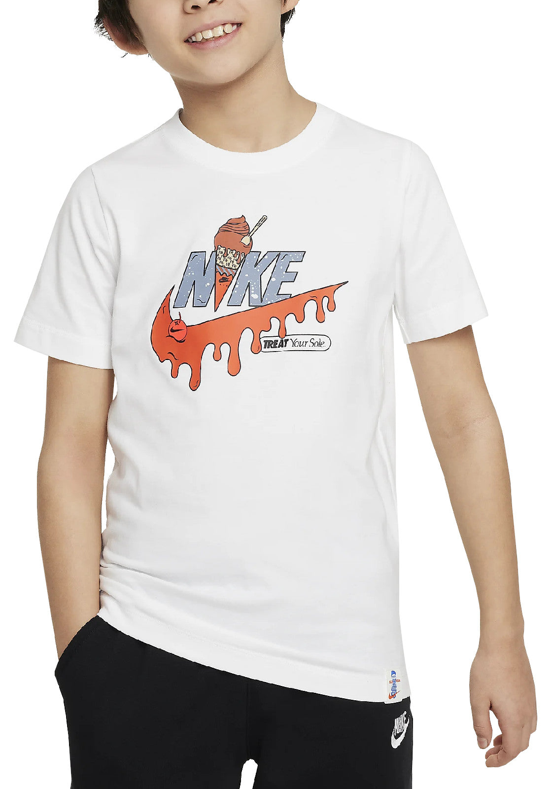 T-SHIRT E CANOTTE Bianco/arancio Nike