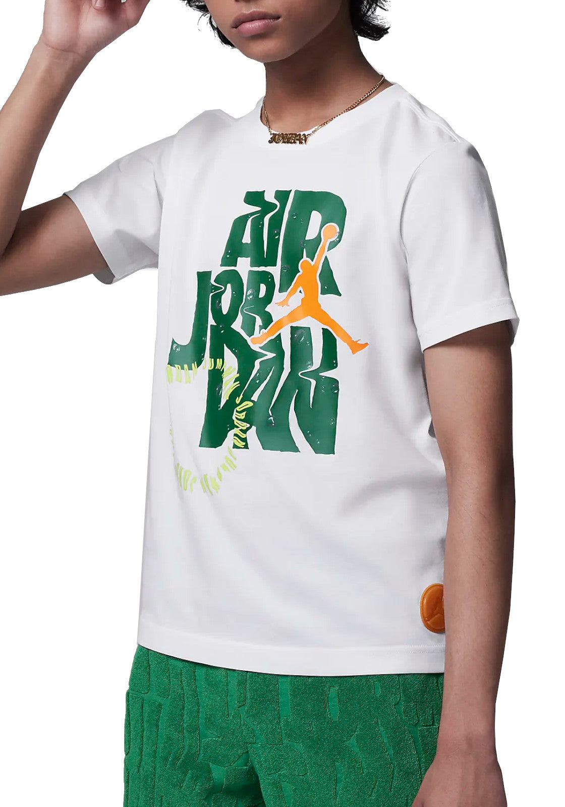 T-SHIRT E CANOTTE Bianco/verde Nike