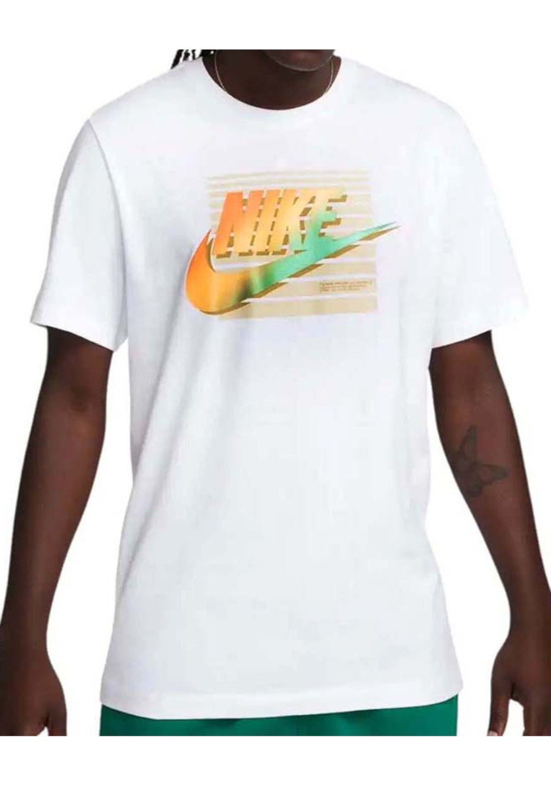 T-SHIRT E CANOTTE Bianco/arancio Nike