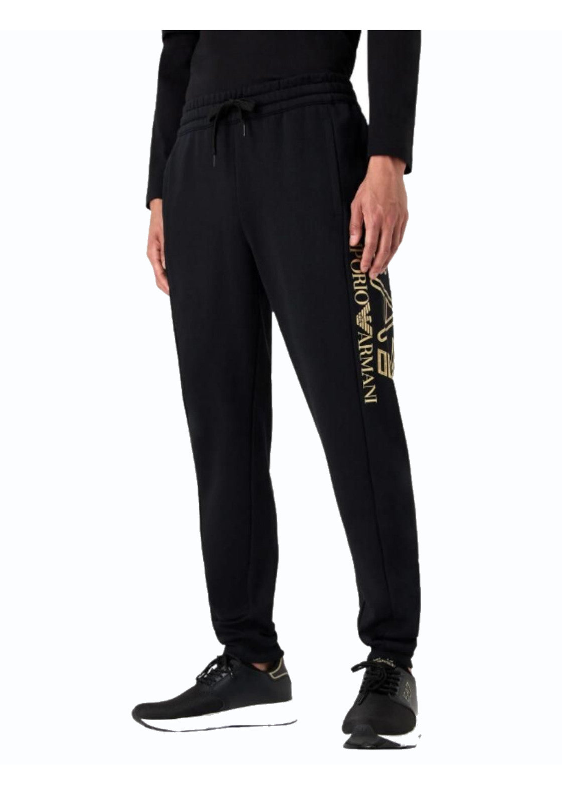 PANTALONI Nero/oro Ea7