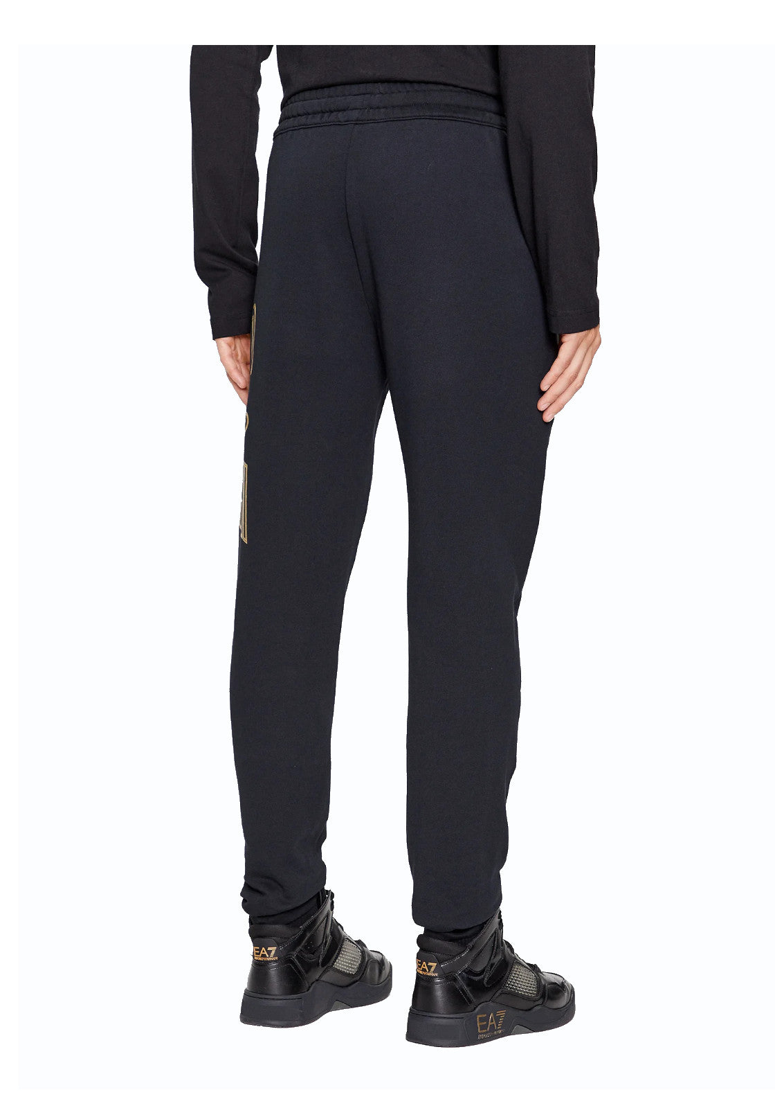 PANTALONI Nero/oro Ea7