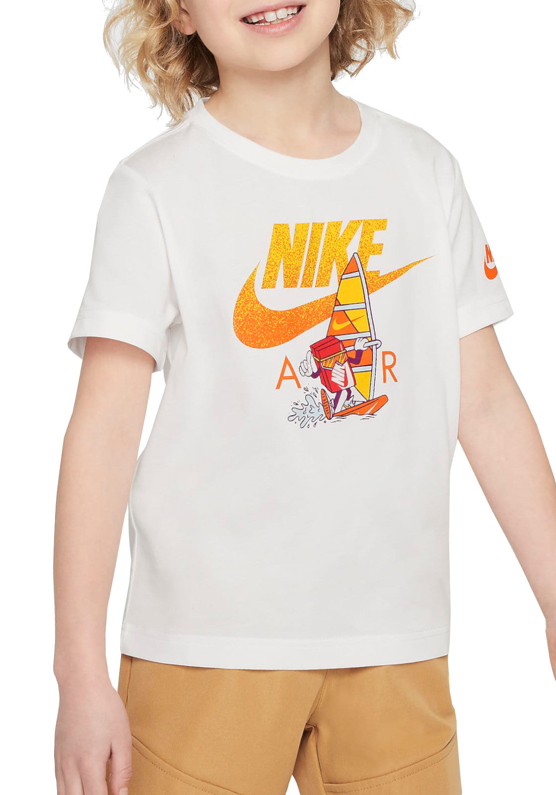 T-SHIRT E CANOTTE Bianco/arancio Nike