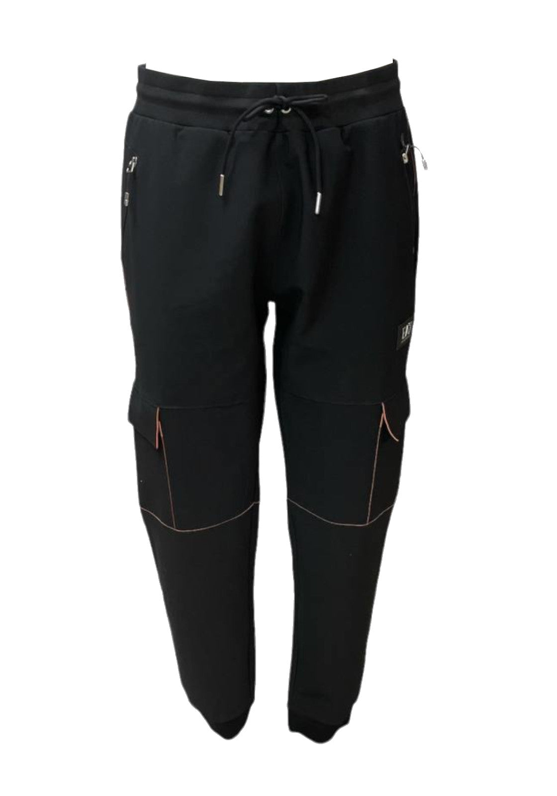 PANTALONI Nero/arancio Ea7