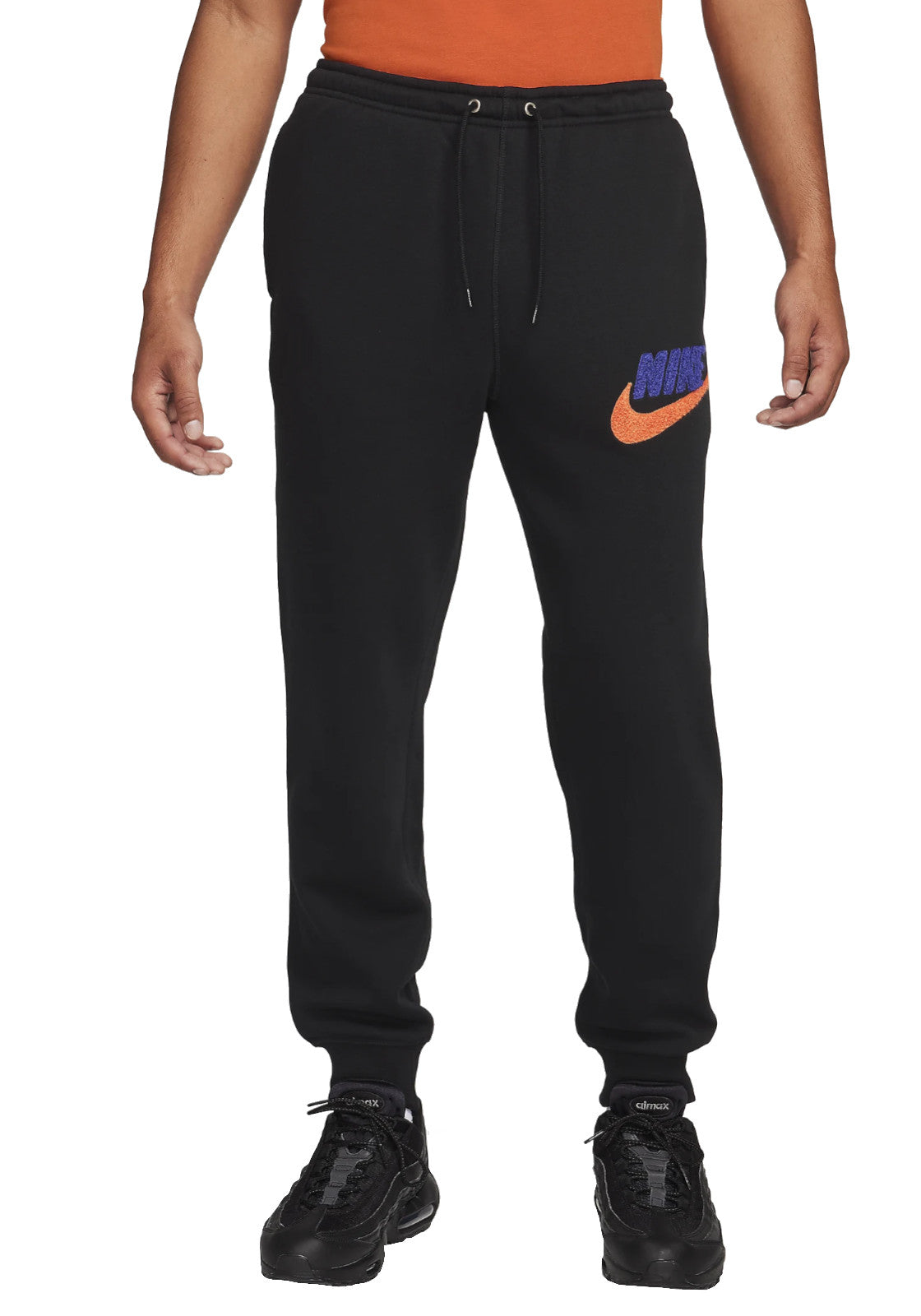 PANTALONI Nero/arancio Nike