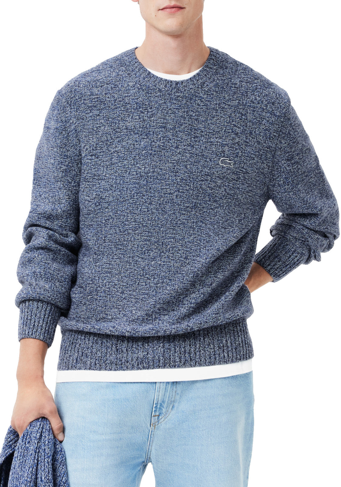 MAGLIONI E POLO Blu Melange Lacoste