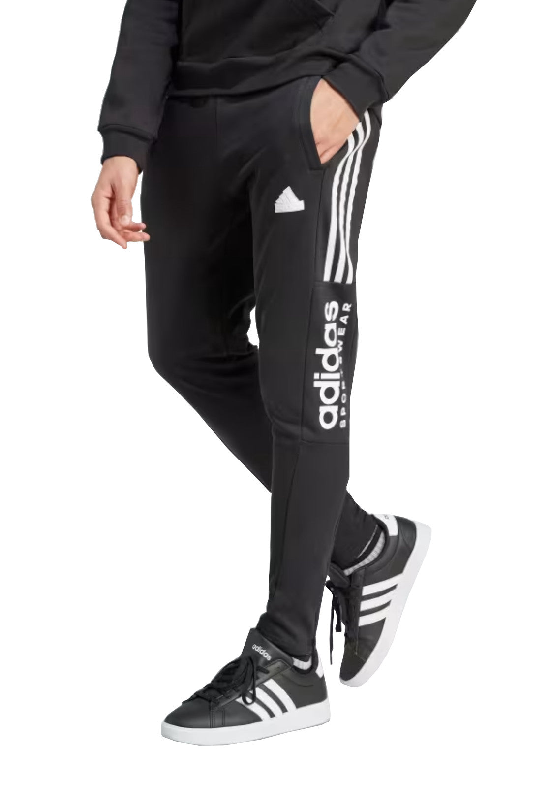 PANTALONI Nero/bianco Adidas