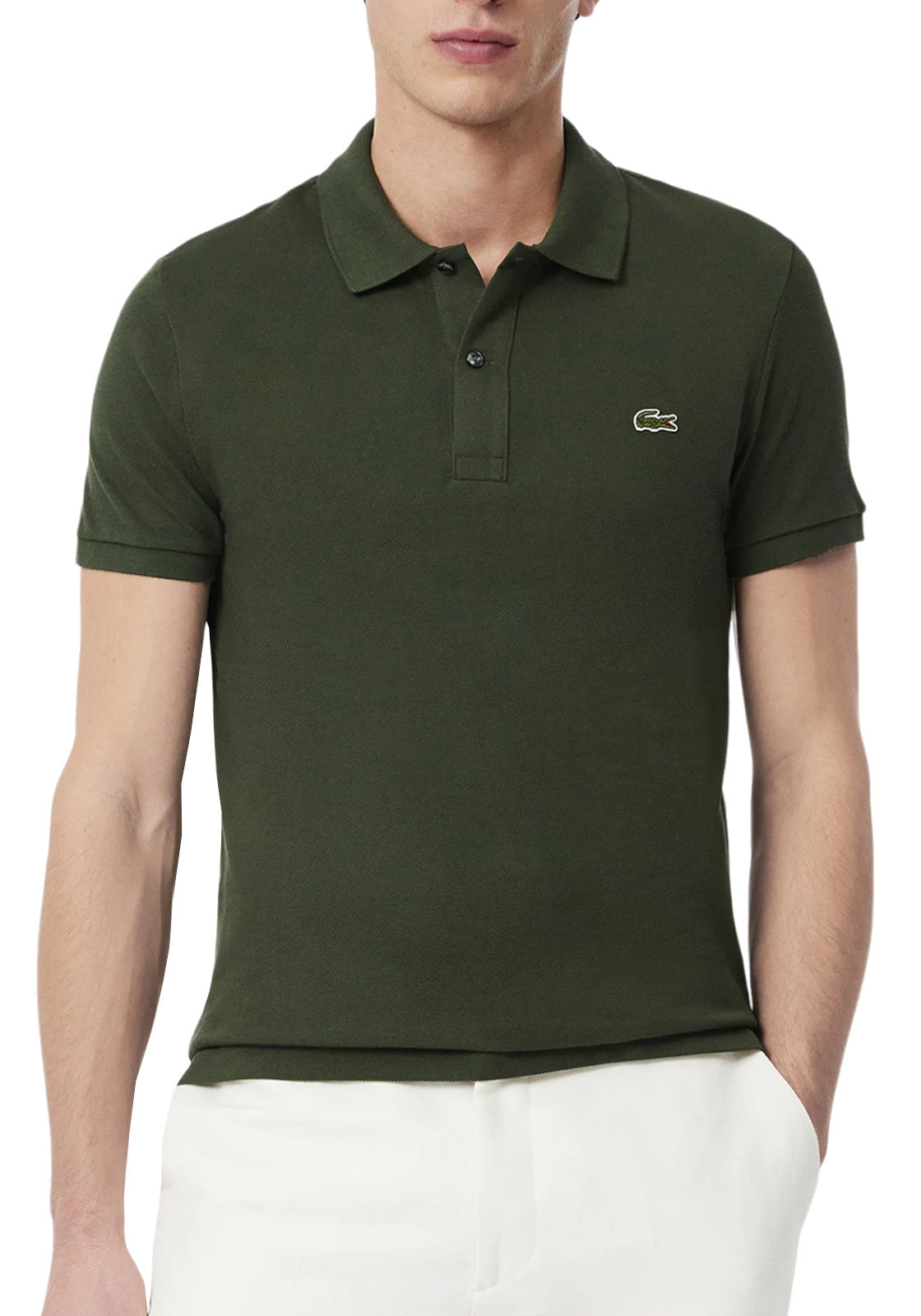 MAGLIONI E POLO Verde Militare Lacoste