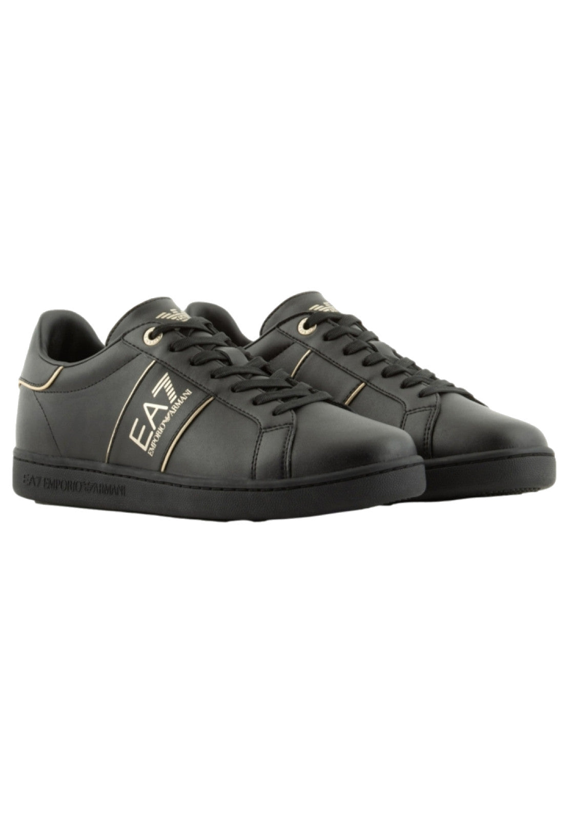 SCARPE Nero/oro Ea7