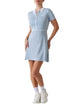 VESTITI-GONNE Celeste/bianco Guess