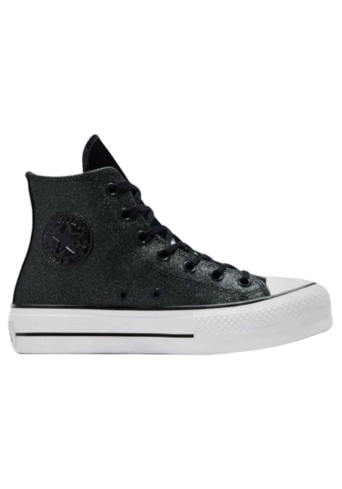 SCARPE Nero Glitter Converse