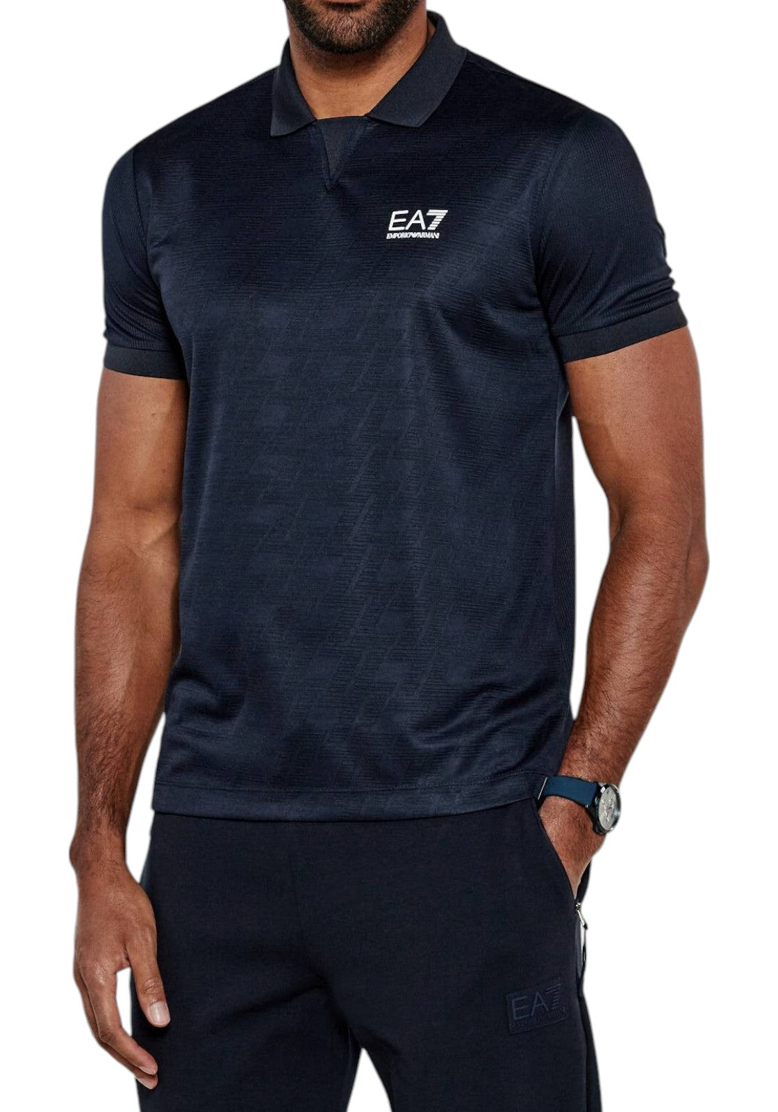MAGLIONI E POLO Blu Notte Ea7