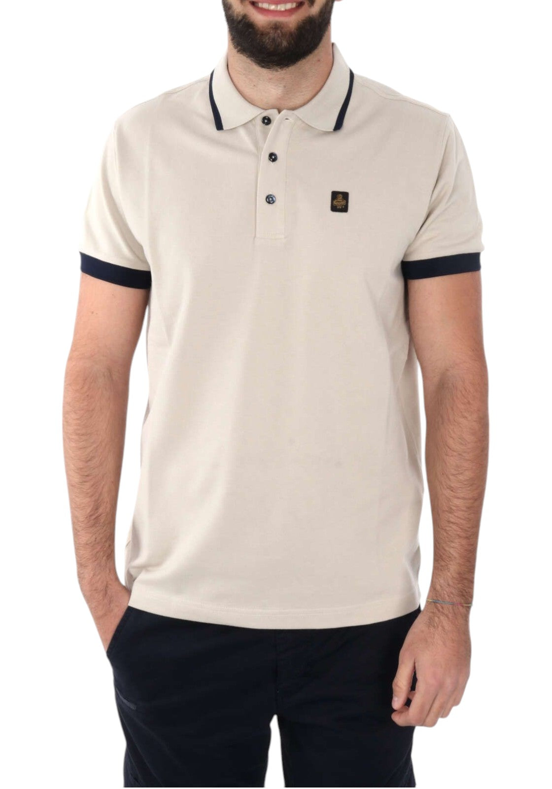 MAGLIONI E POLO Beige/blu Refrigiwear