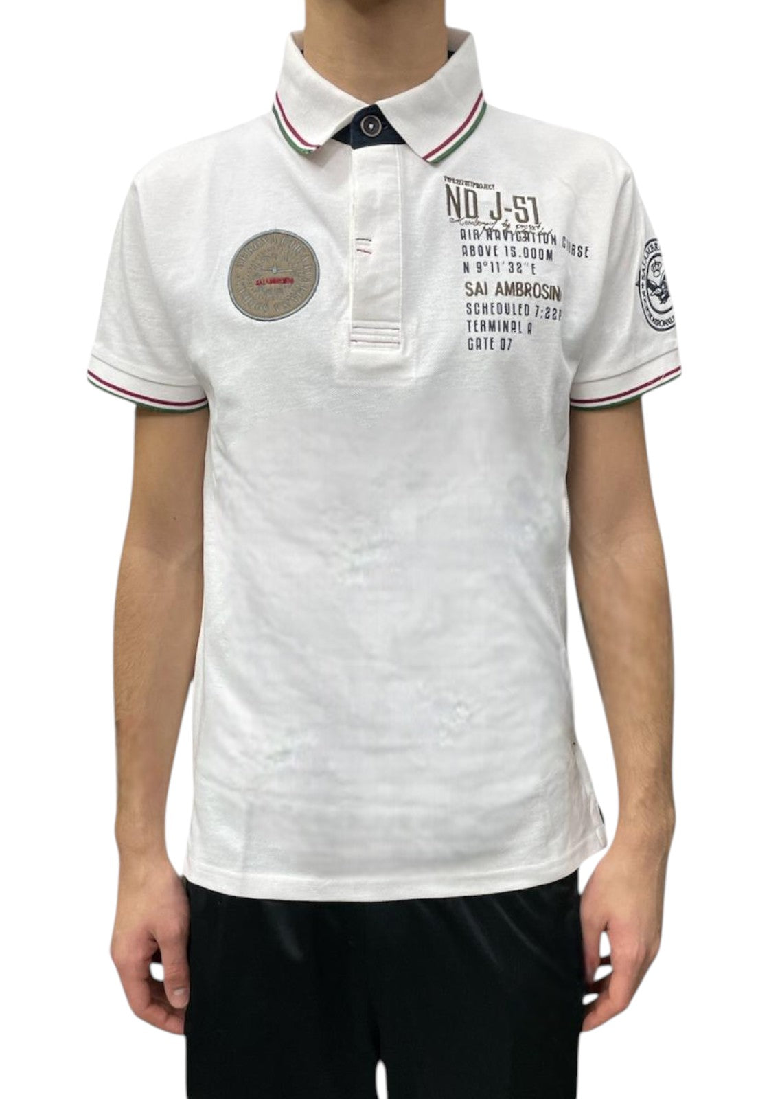 POLO BIANCA UOMO AERONAUTICA ITALIANA ARE5PL010388