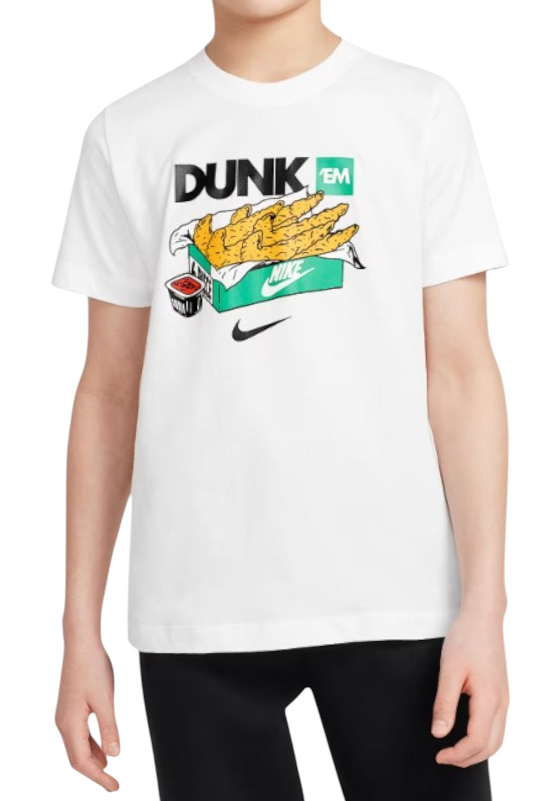 T-SHIRT E CANOTTE Bianco/verde Nike
