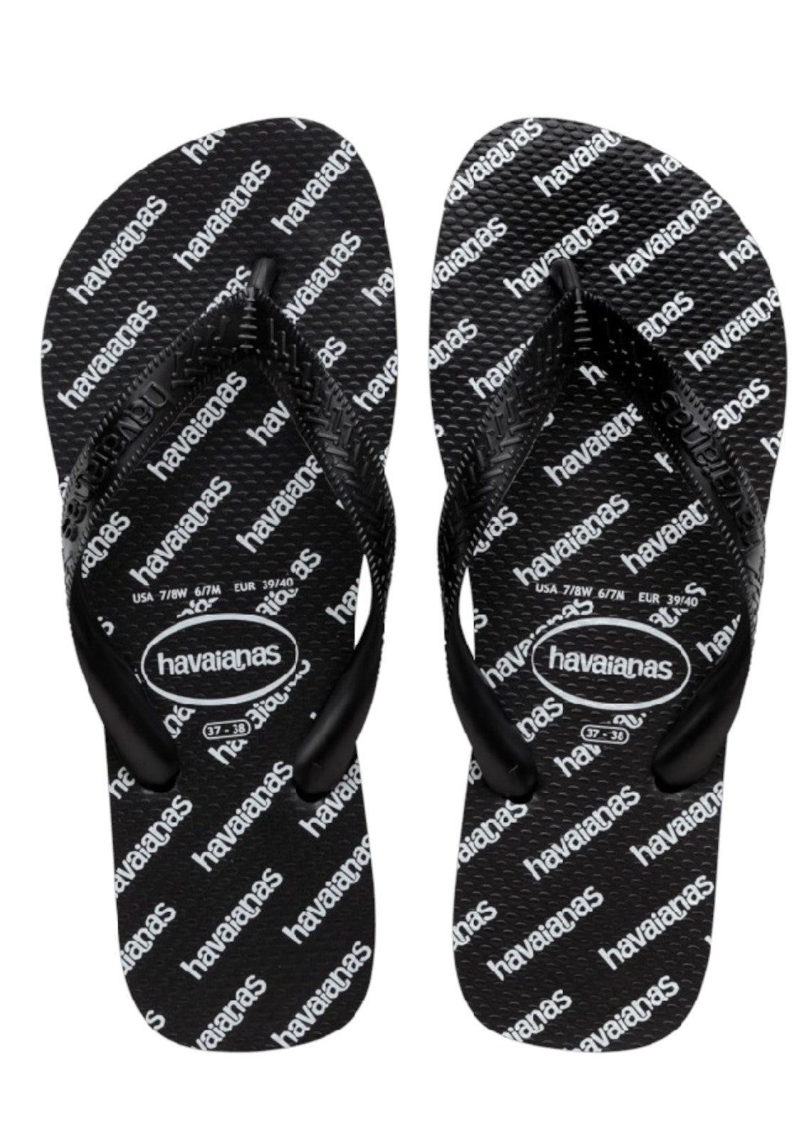CIABATTE-INFRADITO Nero/bianco Havaianas