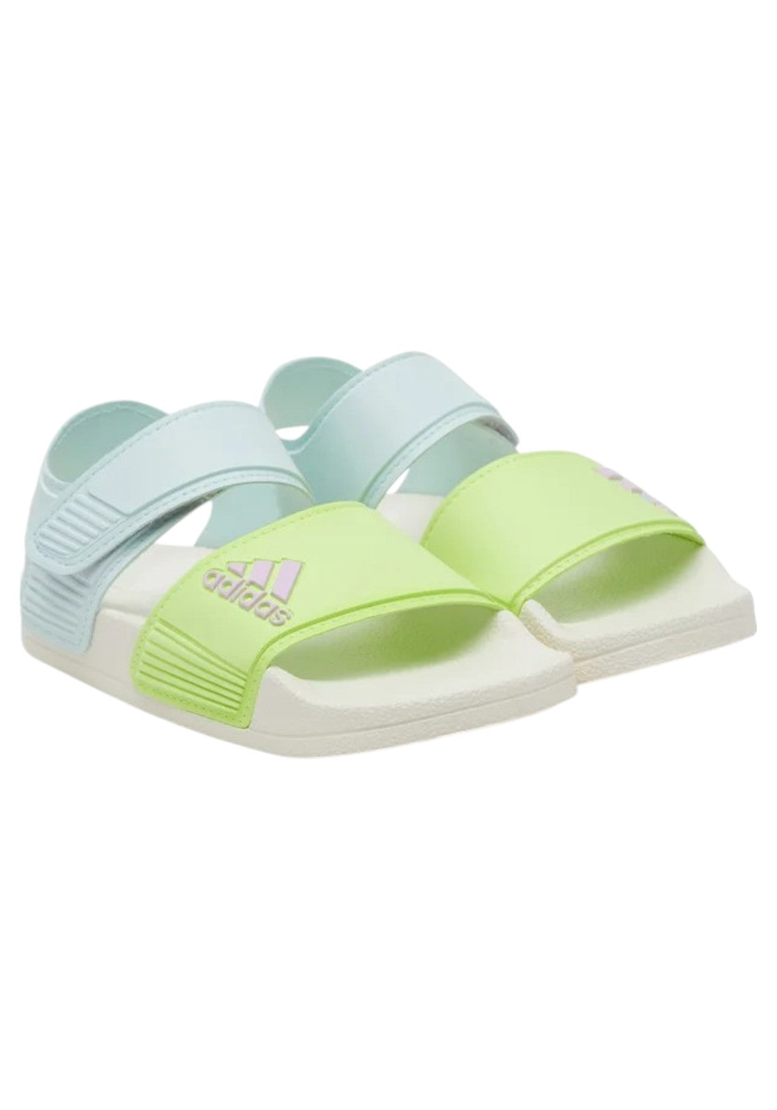 CIABATTE-INFRADITO Bianco/verde Adidas