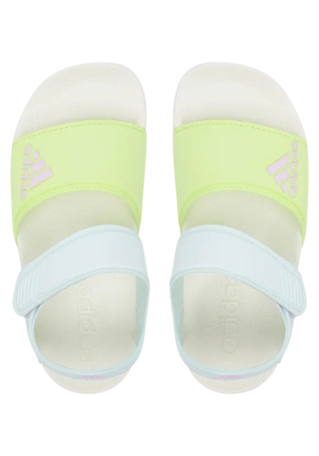 CIABATTE-INFRADITO Bianco/verde Adidas