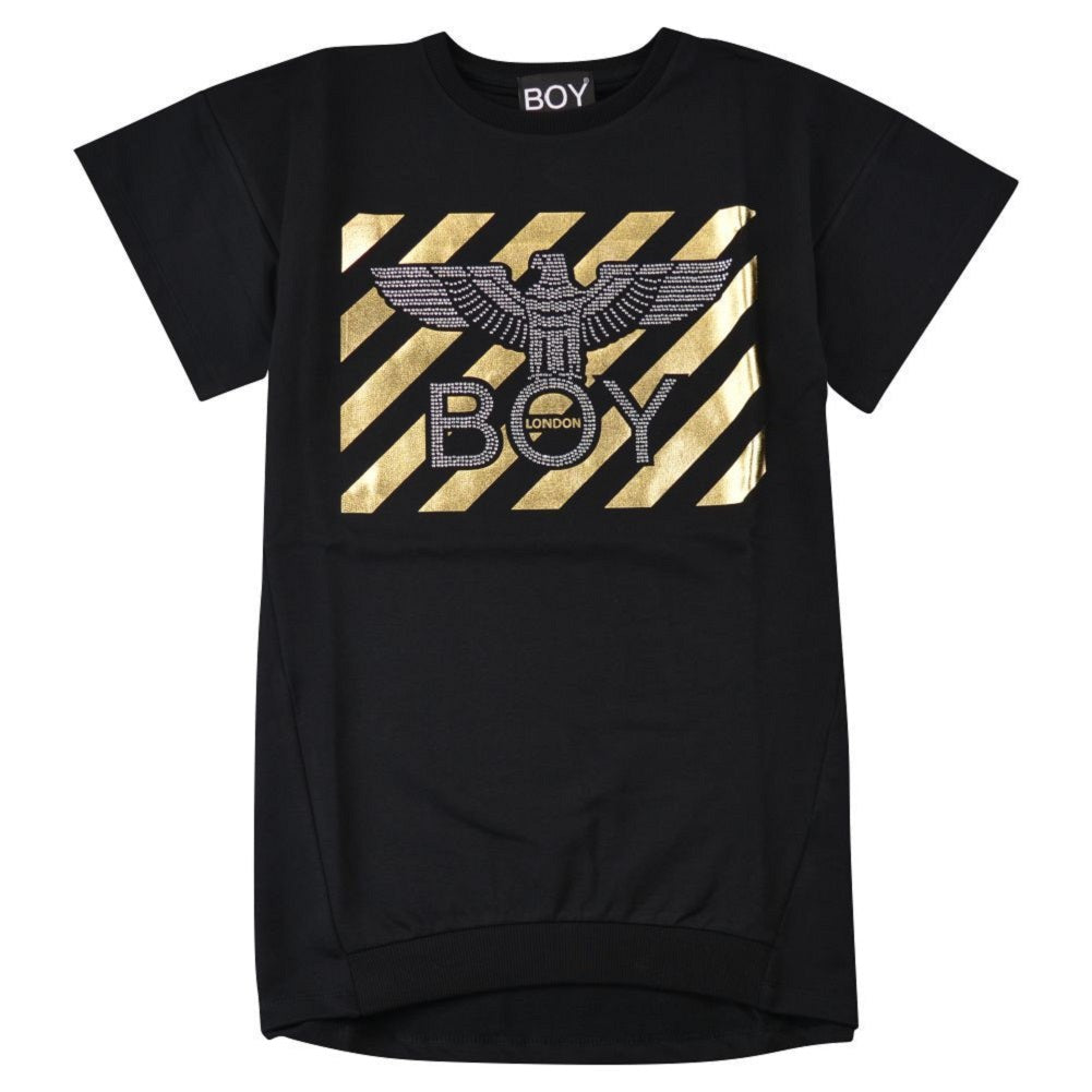 VESTITI-GONNE Nero/oro Boy London