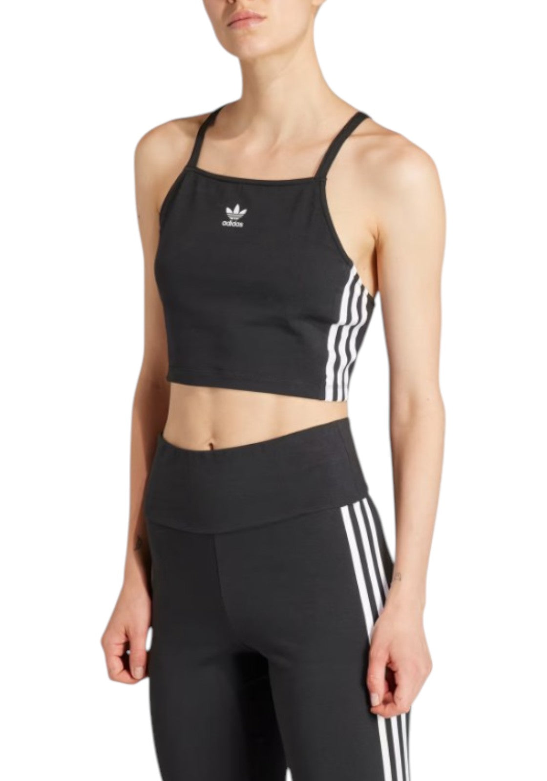 TOP PALESTRA Nero/bianco Adidas Originals