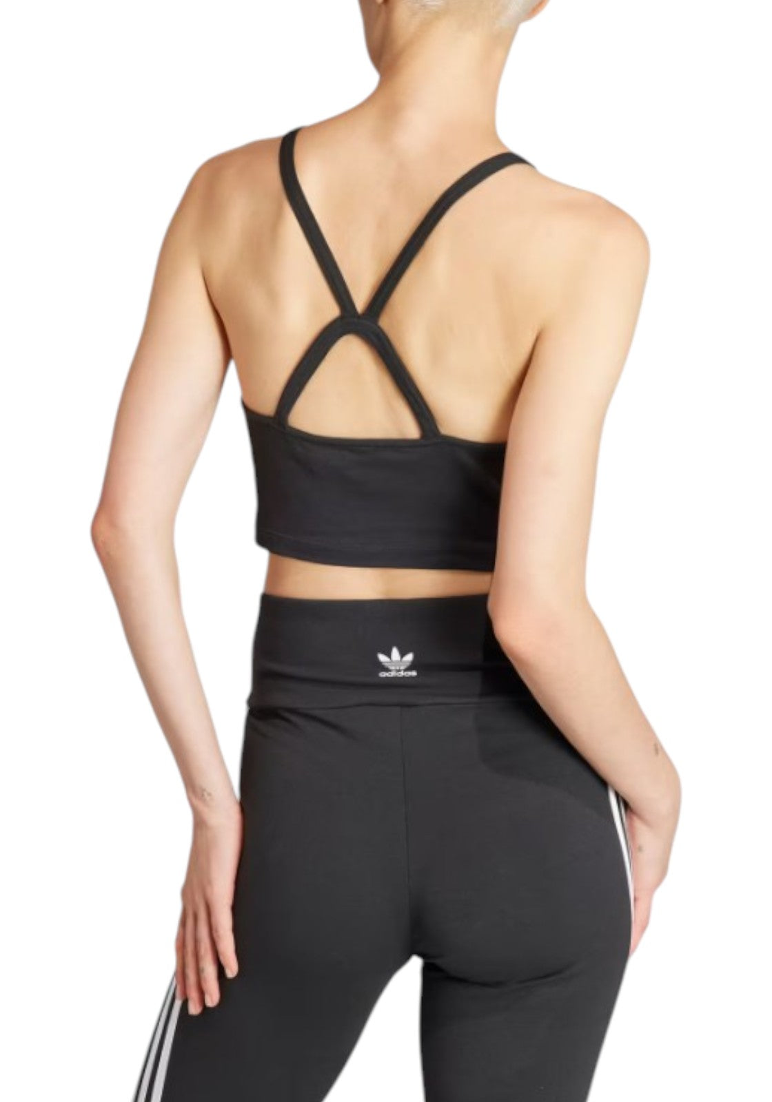 TOP PALESTRA Nero/bianco Adidas Originals