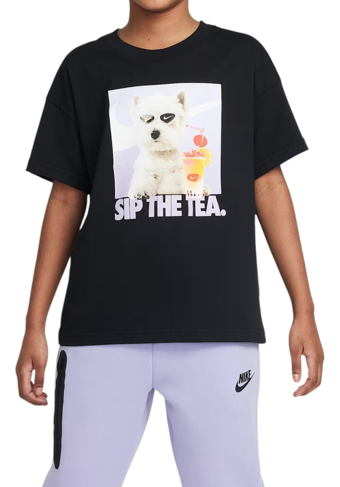 T-SHIRT E CANOTTE Nero/lilla Nike