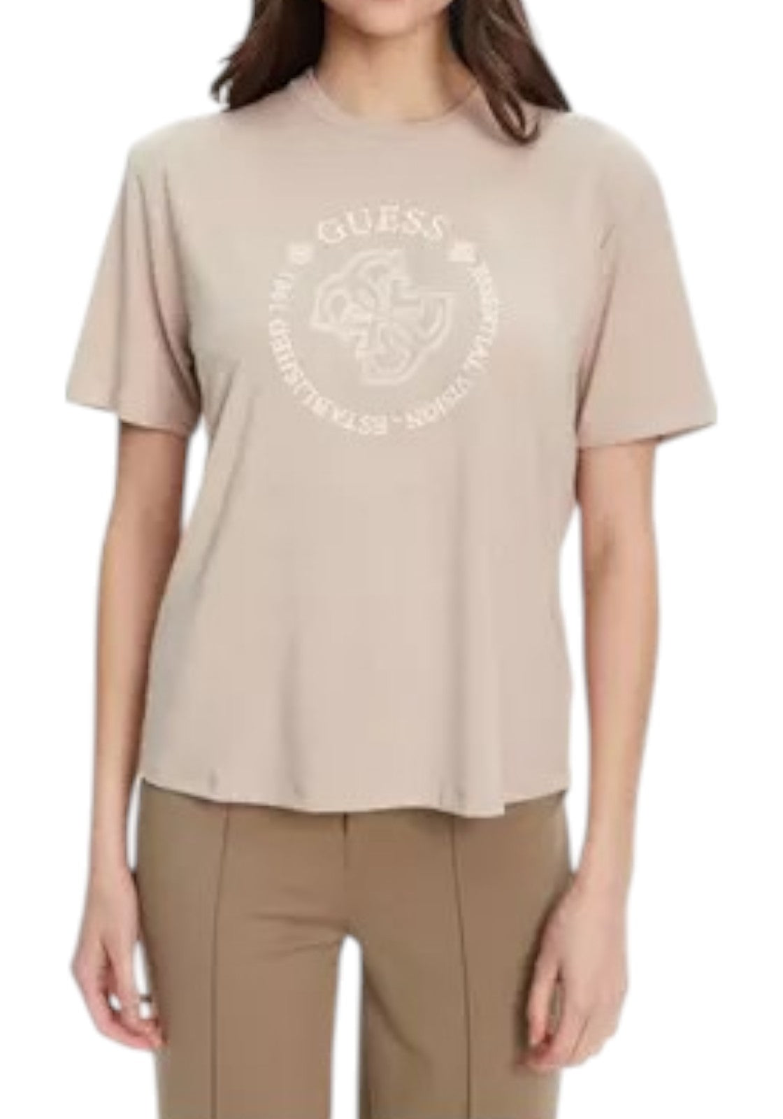T-SHIRT E CANOTTE Beige Guess