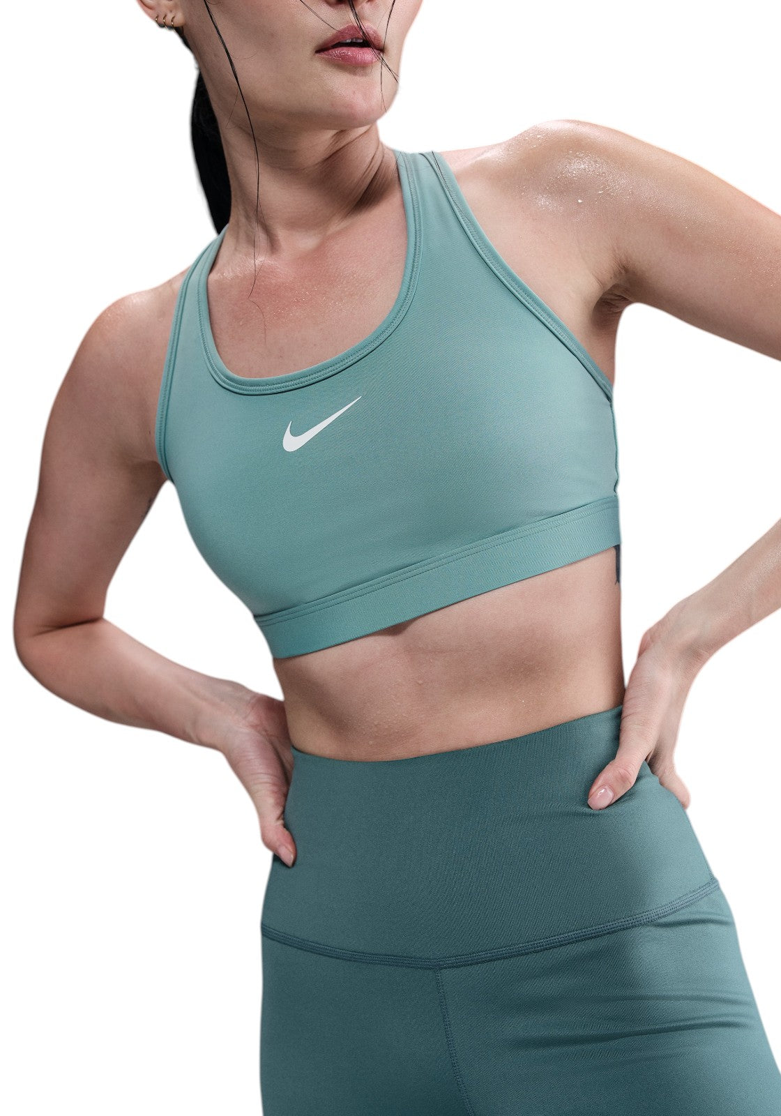 TOP PALESTRA Verde Salvia Nike