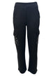 PANTALONI Nero/argento Cafenoir