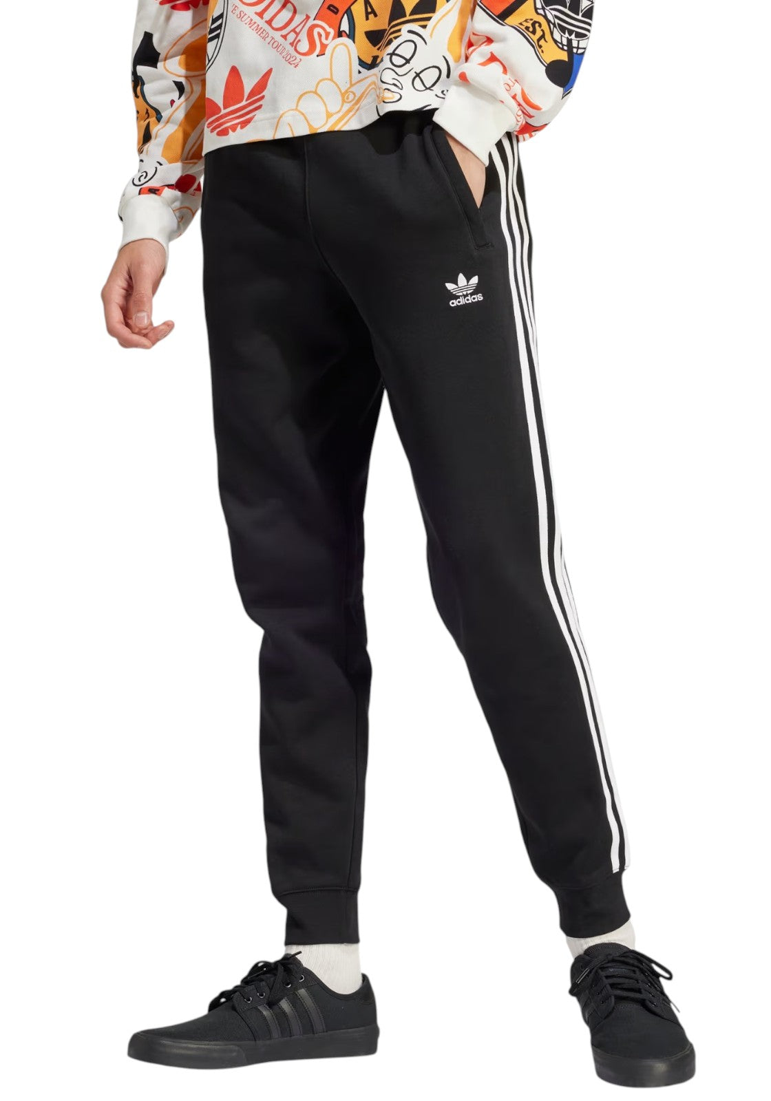 PANTALONI Nero/bianco Adidas Originals