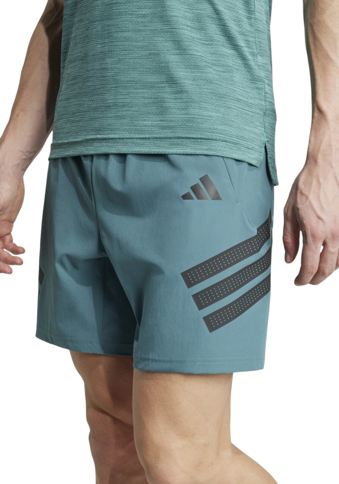 PANTALONCINI Verde/nero Adidas