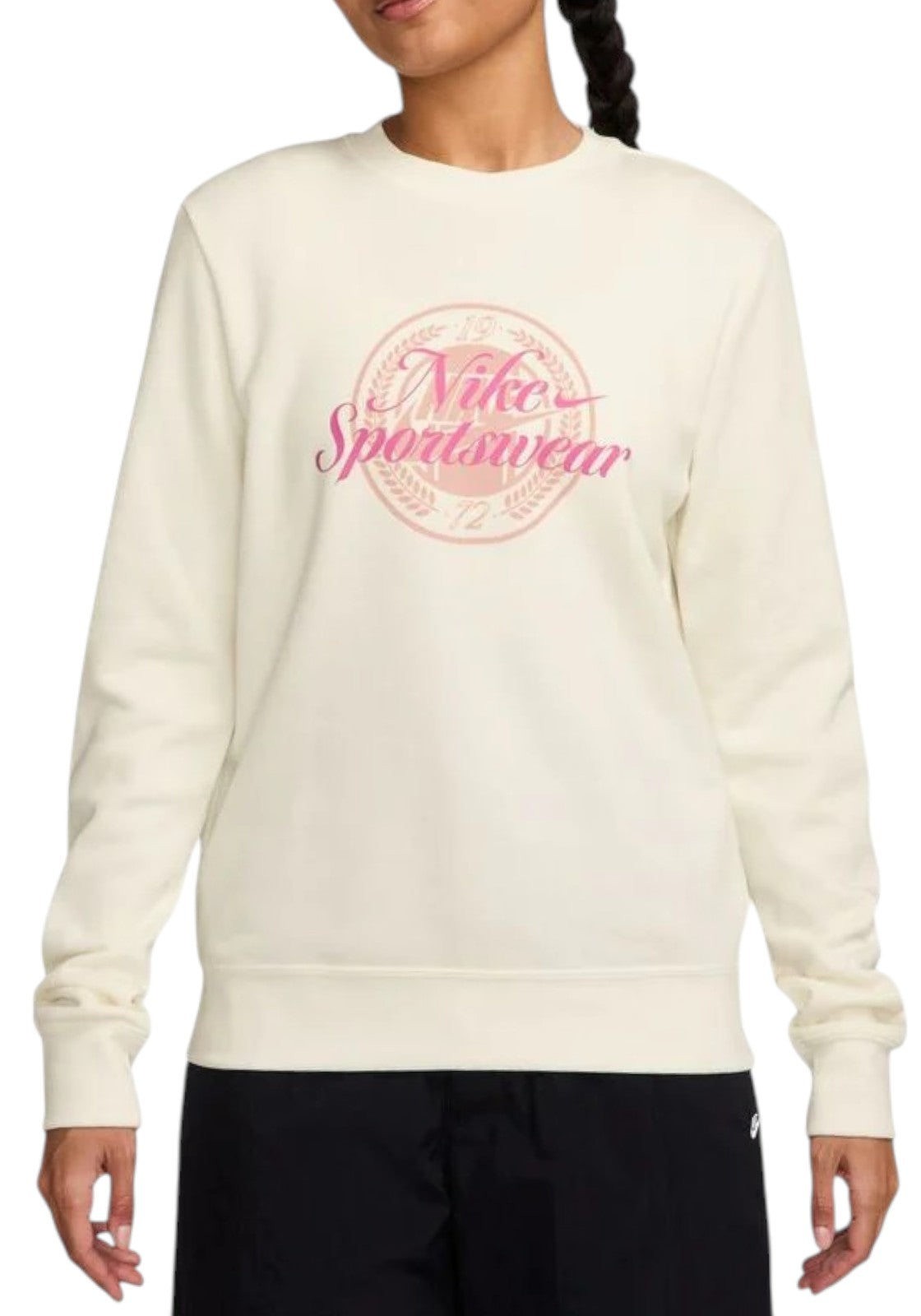 FELPE Bianco/rosa Nike