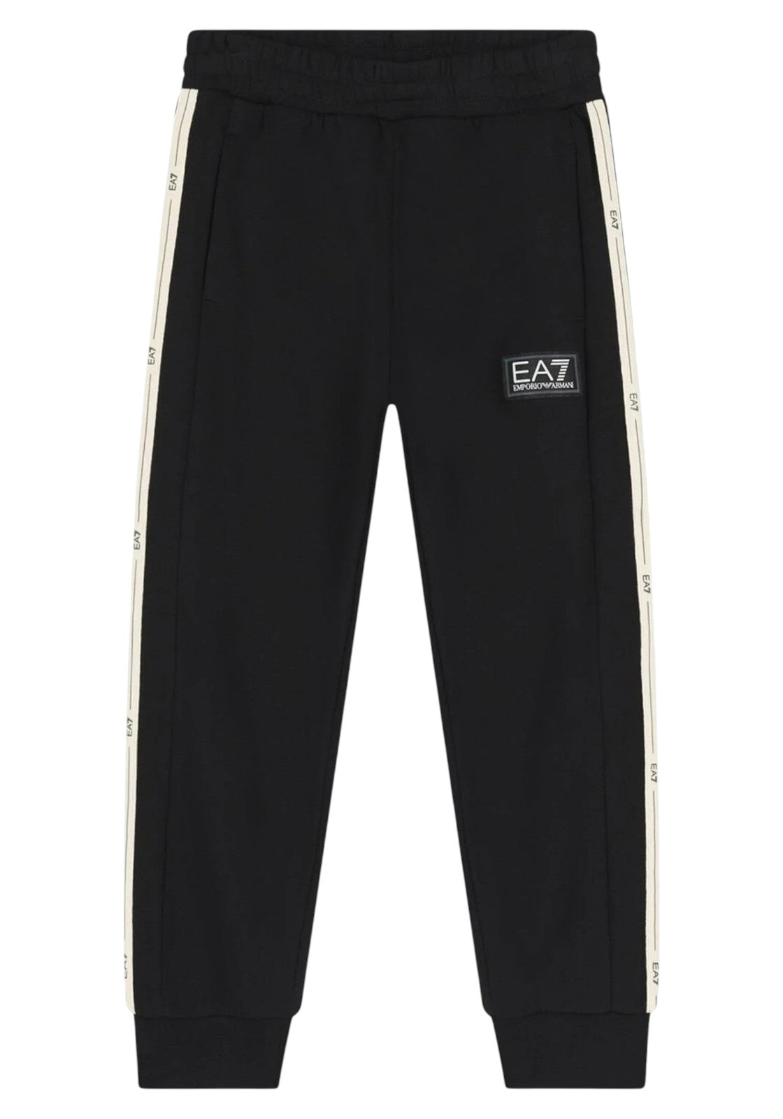 PANTALONI Nero/panna Ea7