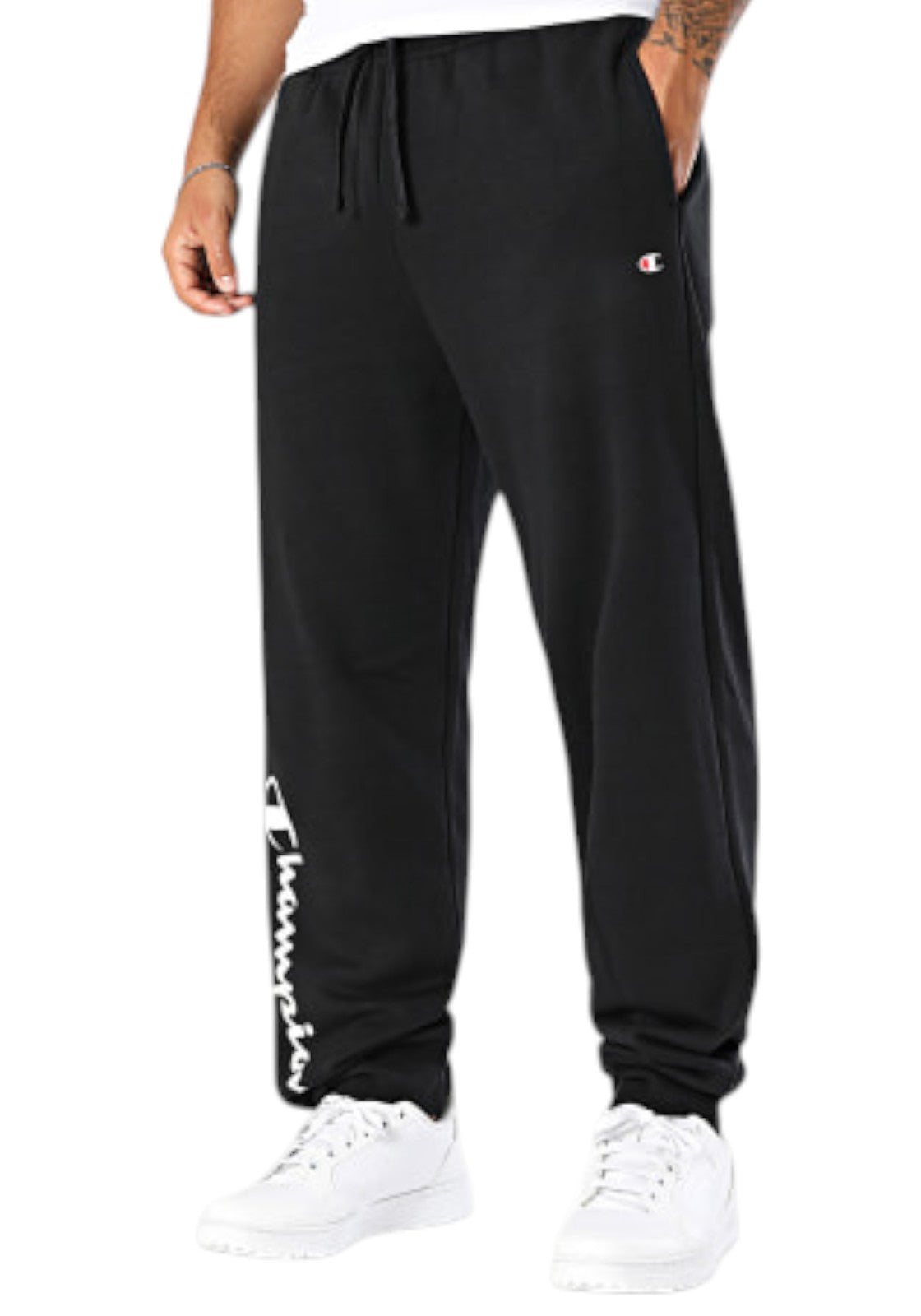 PANTALONI Nero/bianco Champion