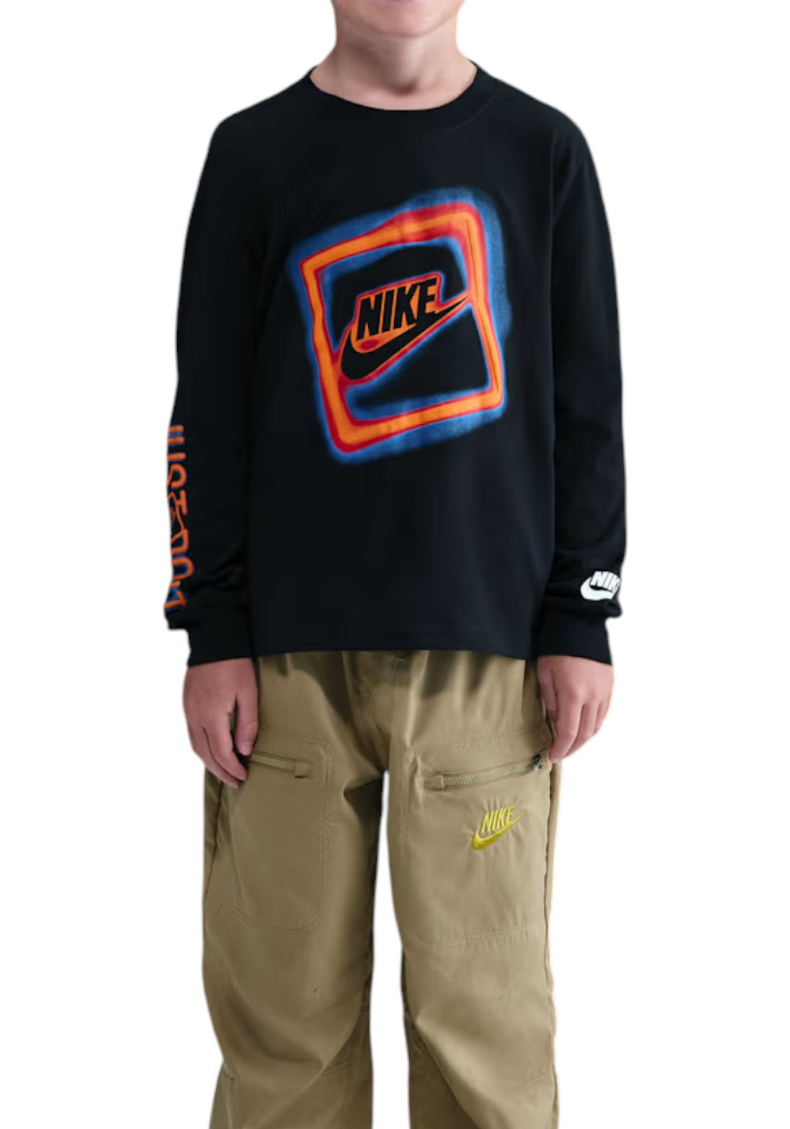 T-SHIRT E CANOTTE Nero/arancio Nike