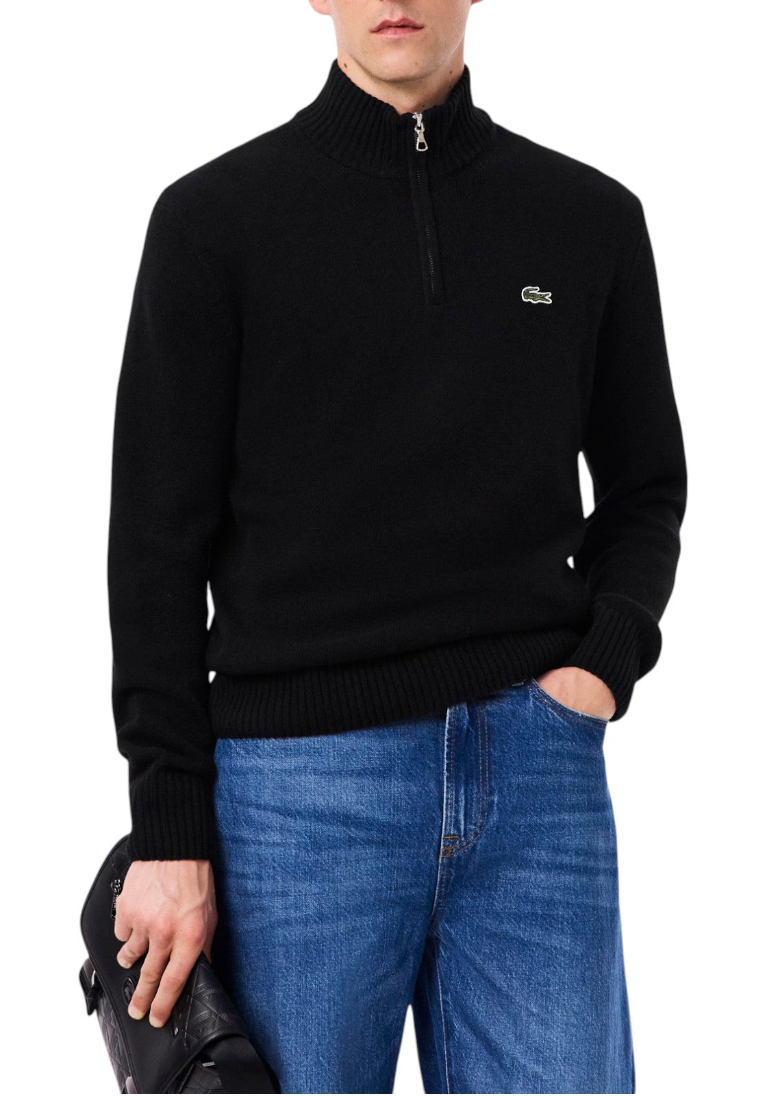 MAGLIONI E POLO Nero Lacoste