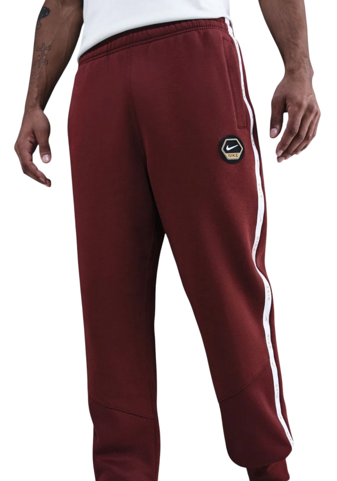 PANTALONI Bordeaux/bianco Nike
