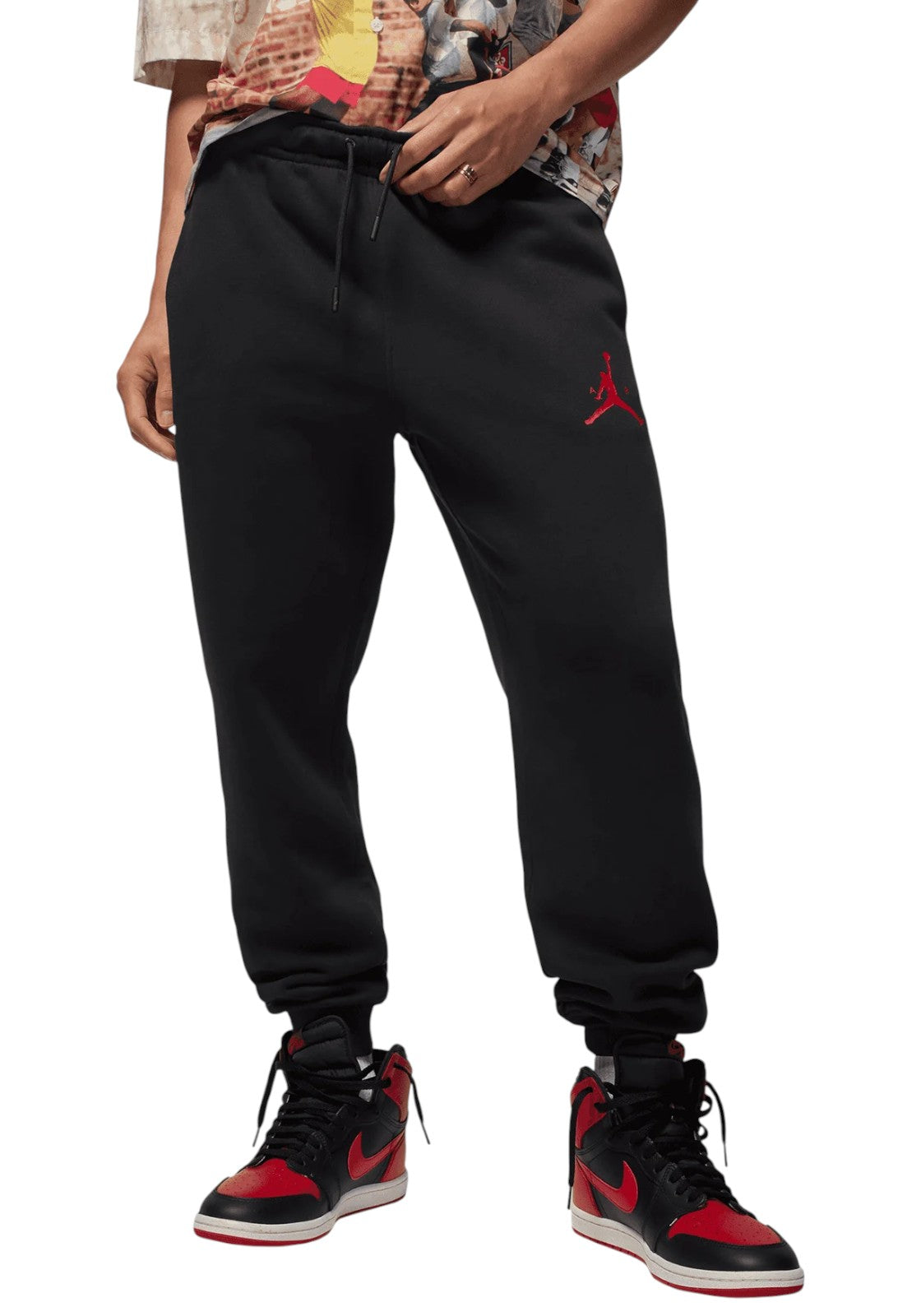 PANTALONI Nero/rosso Nike