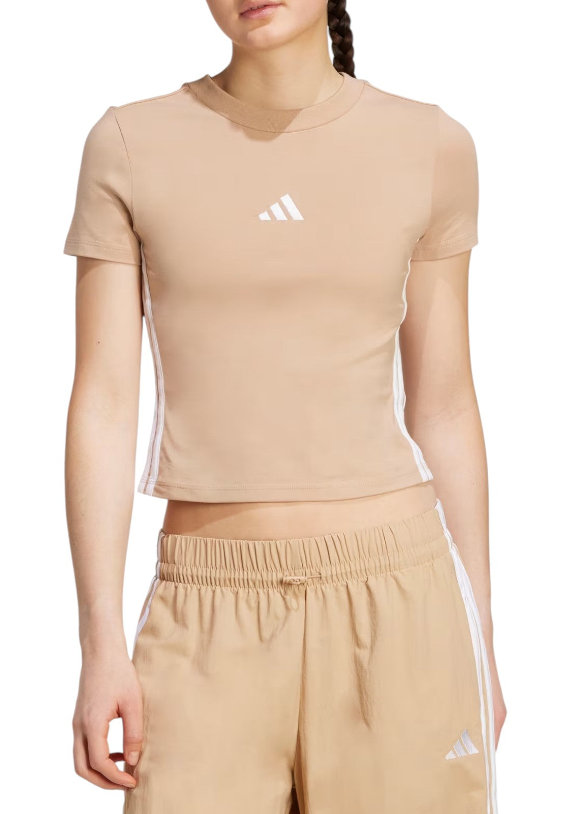 T-SHIRT E CANOTTE Beige/bianco Adidas