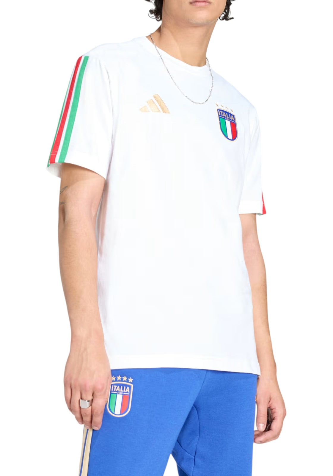 T-SHIRT E CANOTTE Bianco/oro Adidas